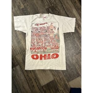 Vintage T Shirt Ohio State John Holladay 1986 Single Stitch Rambler Medium
